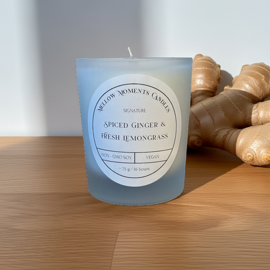 Mini Spiced Ginger & Fresh Lemongrass Candle