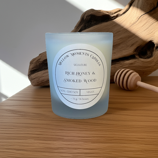 Mini Rich Honey & Smoked Wood Candle