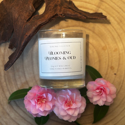 Blooming Peonies & Oud Candle