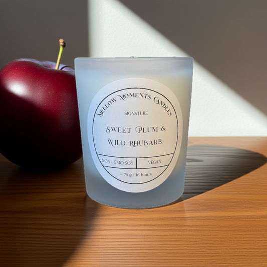 Mini Sweet Plum & Wild Rhubarb Candle