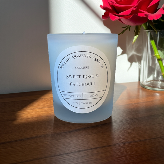 Mini Sweet Rose & Patchouli Candle