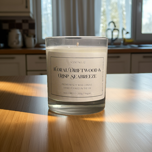 Floral Driftwood & Crisp Seabreeze Candle